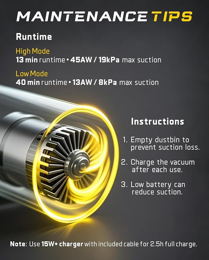 Fanttik Slim V8 APEX Car Vacuum, 4-in-1 Portable Mini Cordless Vacuum with 19000pa Suction Power, Type-C Charge, 2 Suction Modes, Handheld Vacuum for Small Jobs, Car, Office Desk, Keyboards (Gray)