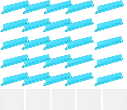 uxcell Hanging File Folder Tabs, 4 Inch Insertable Tabs and Inserts Plastic Clear File Organizer Labels Filing for Folder Quick Identification, Blue, 150 Pcs