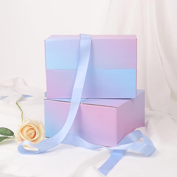 30 Pack 10x7x6 Shipping Boxes for Small Business, Colorful Corrugated Cardboard Boxes for Shipping Mailing