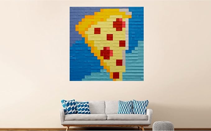 Post-it Super Sticky Notes, 5 Sticky Note Pads, 3 x 3 in., School Supplies, Office Products, Sticky Notes for Vertical Surfaces, Monitors, Walls and Windows, Washed Denim