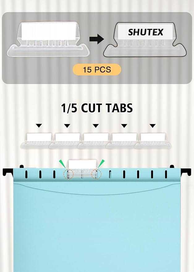 Extra Capacity Plastic Hanging File Folders, 12 Pack Reinforced Hang Folder, Heavy Duty 2 Inch Expansion, Filing Cabinet Folders Letter Size for Bulk Files/Medical Charts(Haze Blue)