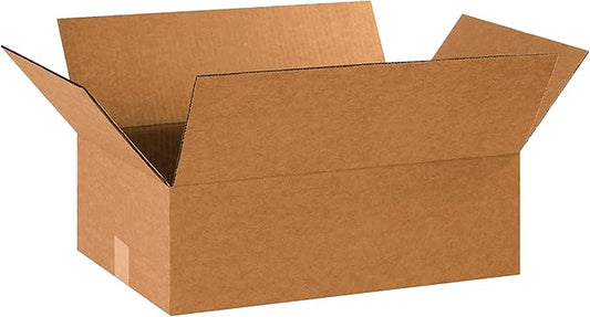 Partners Brand 18x12x6 Corrugated Cardboard Boxes, 18"L x 12"W x 6"H, Pack of 25 | Shipping, Packaging, Moving, Storage Box for Business, Strong Wholesale Bulk Boxes 18x12x6 18126