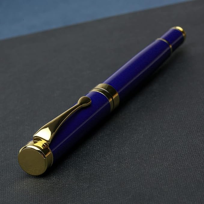 YIVONKA Luxury Ballpoint Pens Best Ball Pen Gift Set for Men & Women Professional Executive Office Nice BallPens Classy Gift Box Ballpoint Black Refill Line width 0.5mm (2 blue)