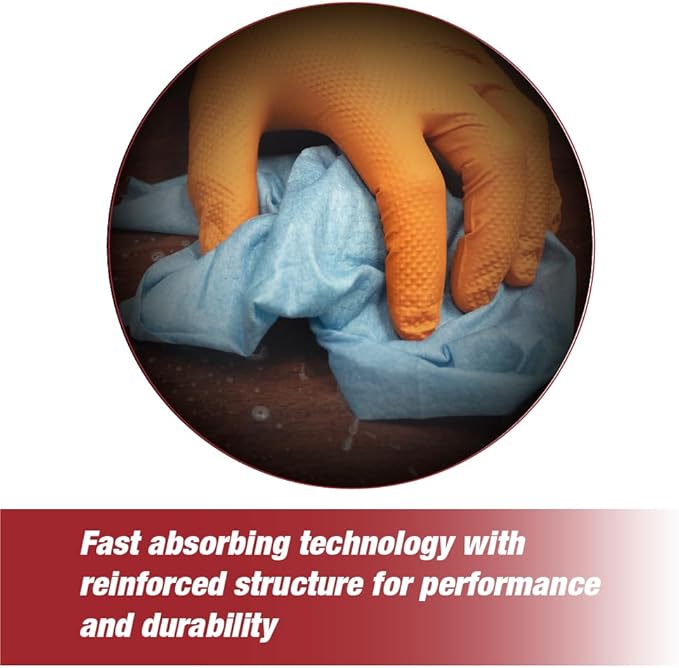 Lint Free Cleaning Towels Pack of 100 Sheets 9" x 17" (BLUE)