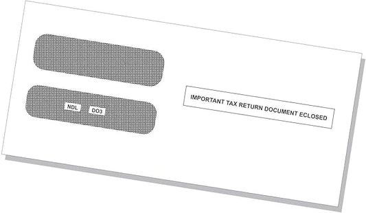 NextDayLabels - Envelopes, Designed to fit W-2 3-Up Employee Tax Forms, Horizontal Format (Pack of 100 Self Seal Envelope)