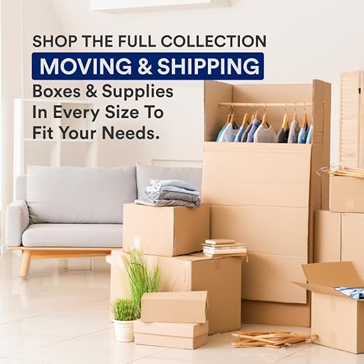 BOX USA Moving Boxes Large 20"L x 18"W x 12"H 10-Pack - Corrugated Cardboard Box for Shipping, Mailing, Packing, Packaging and Storage