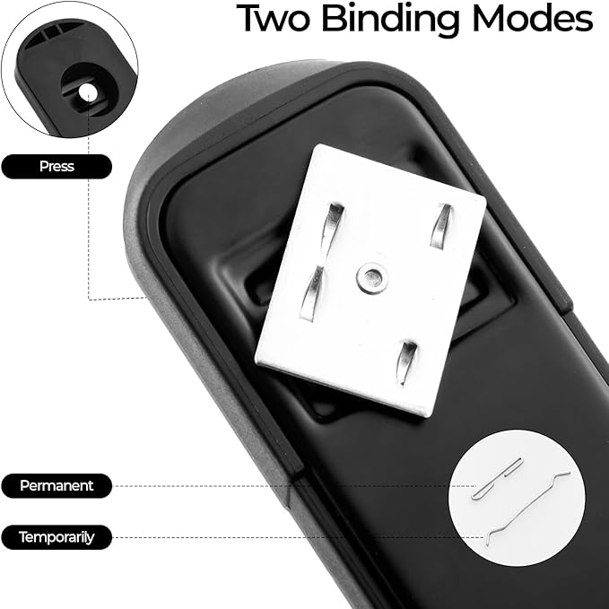 M&G Desktop Stapler Office Stapler with 1000 Staples and Remover, 25 Sheet Capacity, Metal Staplers for Desk, Two Binding Modes, Black