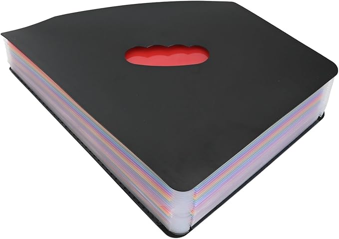 Self Standing Desktop Expanding File Organizer With 13 Pockets And 24 Colorful Labels For A4 Paper, Portable Accordion File Holder For Office And Home Use(B)