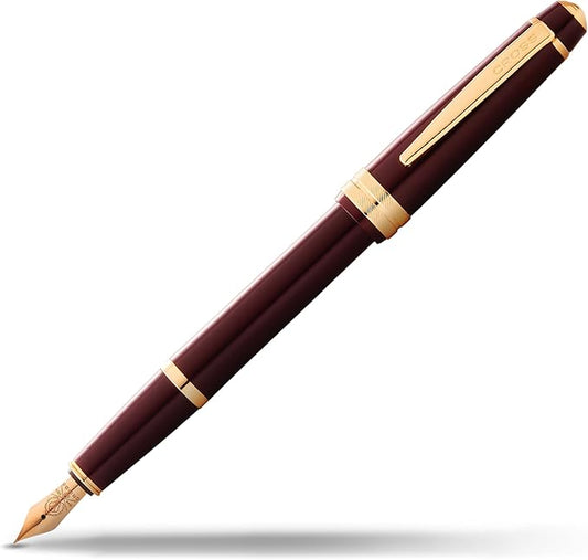 Cross Bailey Light Polished Burgundy Resin and Gold Tone Extra Fine Nib Fountain Pen
