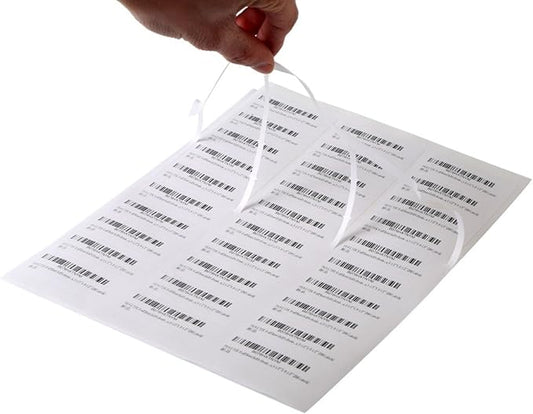 [500Sheet, 15000 Labels] Address Labels 1" x 2-5/8" Sticker Paper for Laser/Ink Jet Printer Mailing Label 8.5"×11" White 30 per Sheet