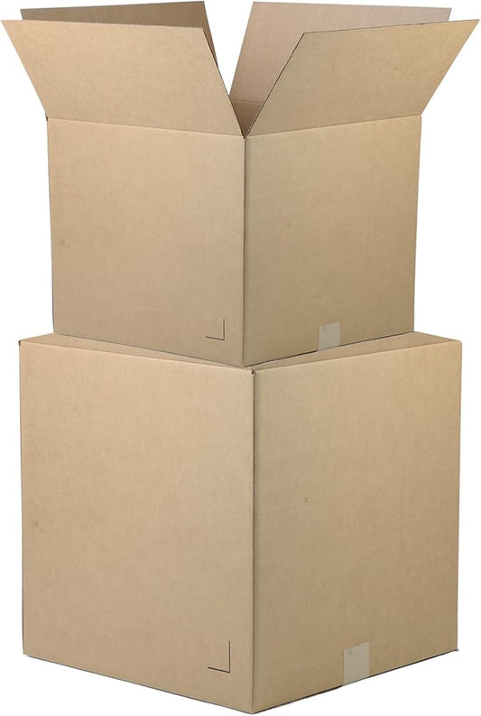 The Boxery 10"x6"x4" Brown/Kraft Corrugated Cardboard Shipping Boxes 100-Pack | Mailing, Packing, Moving & Storage for Business/Home – Durable - Eco-Friendly, Recyclable - Made in the USA