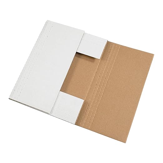 Tape Logic TLM24182BF Easy-Fold Mailers, 24" x 18" x 2", White (Pack of 50)
