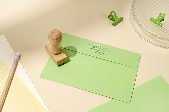 Stamp by Me | Custom Return Address Stamp - Up to 3 Designs to Choose | Personalized Self-Inking Stamp | Personalise Address Marker | Marks for Mailing | Custom Marker Self Ink