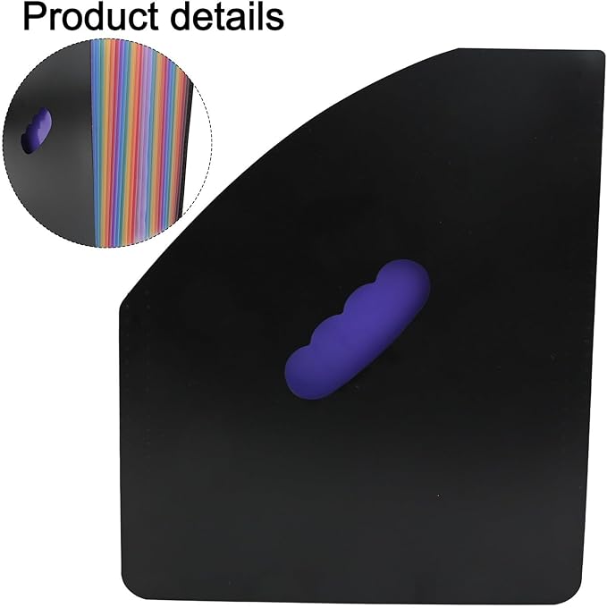 Self Standing Desktop Expanding File Organizer With 13 Pockets And 24 Colorful Labels For A4 Paper, Portable Accordion File Holder For Office And Home Use(A)