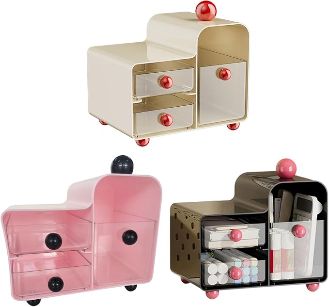 Multi Purpose Drawer Storage Box for Kitchen Countertops Office Desks Teas Bags Holder Cosmetics Organization Tool