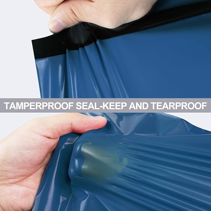 UCGOU Poly Mailers 10x13 Inch Navy Blue 100 Pack Shipping Bags #4 Strong Mailing Envelopes Boutique Packaging Postal Self Seal Adhesive Waterproof and Tear Proof Small Business for Clothes Books