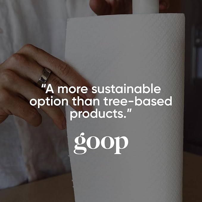 Save Trees Bamboo Paper Towels 12pk - 1800 Sheets Paper Towel Rolls Ultra Absorbent & Durable EcoTowels - FSC-Certified, Vegan Bamboo Kitchen Rolls