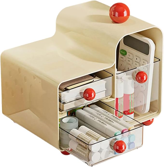 Multi Purpose Drawer Storage Box for Kitchen Countertops Office Desks Teas Bags Holder Cosmetics Organization Tool