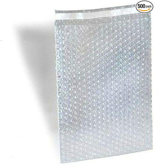 Bubble Out Bags 4.5 x 5.5 Clear Cushioned Pouches 4.5 x 5 1/2 Pack of 500 Bubble Pouch Bags. Self-Sealing. Mailing, Shipping, Packing, Packaging, Storage and Moving., BZ74684