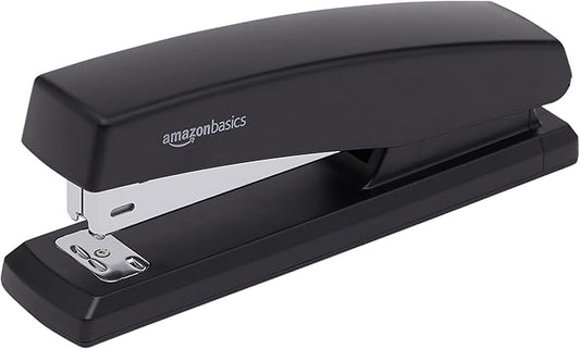 Amazon Basics Stapler Value Pack Including Staples and Staple Remover, 3-Pack, Black
