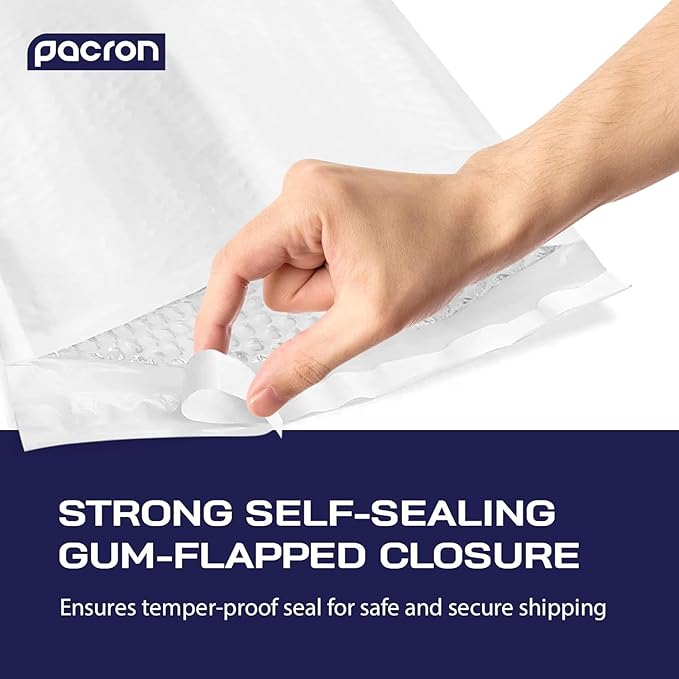 1000-Pack Waterproof Poly Bubble Mailers 10.5 x 16 - Thick, Durable, Instant Seal Envelopes with Strong Adhesive - Protective Shipping Mailers for Jewelry, Cosmetics, SD Cards, USB Cables
