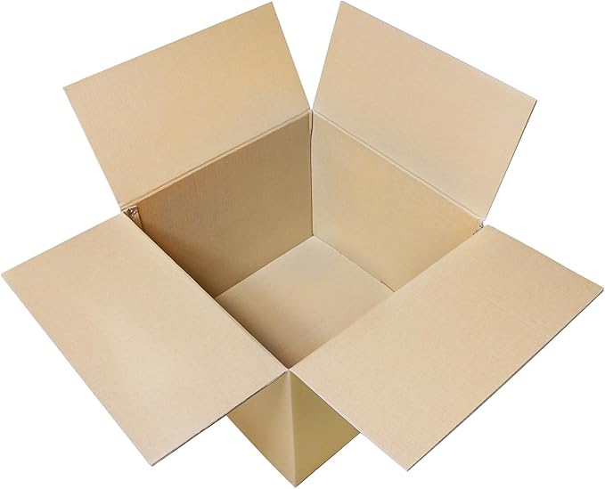 Double Wall Large Packing Boxes for Moving,12 Pack Heavy Duty 20" x 20" x 15" Cardboard Moving/Shipping Boxes for Home,Office,Warehouse (20" x 20" x 15")