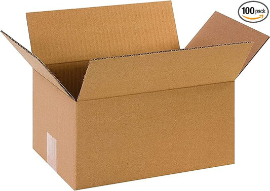 TAPE LOGIC 12 x 8 x 6 Corrugated Cardboard Boxes, Small 12"L x 8"W x 6"H, Pack of 100 | Shipping, Packaging, Moving, Storage Box for Home or Business, Strong Wholesale Bulk Boxes