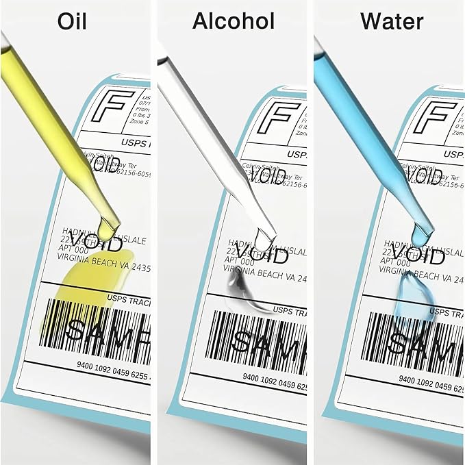 Thermal Labels 4x6 Roll - 500 Labels, Industrial Labels Direct Thermal Perforated Postage Shipping Label for Rollo, Zebra, MUNBYN and Polono Thermal Printer (NOT for DYMO)