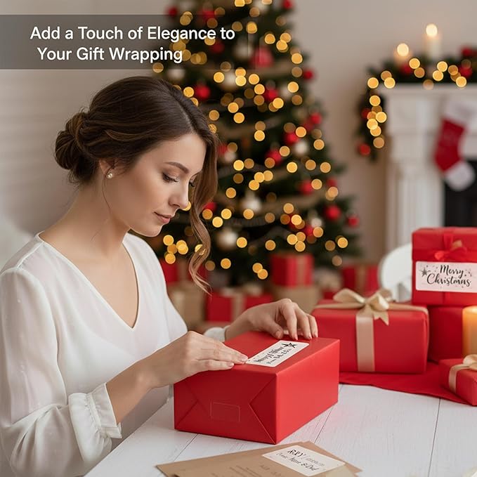 Printable Address Labels,1" x 2-5/8" for Printer,300 Total Label,Matte Clear Mailing,Waterproof Return Address Labels for Envelopes,Packaging,Office or Home Use