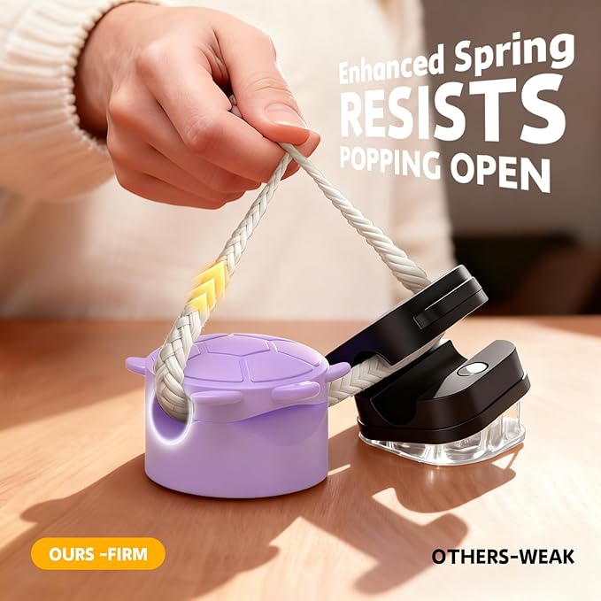 8 Pack Rotatable Cable Clips, Cord Organizer Spring Clip Cord Holder for Nightstand Cable Holders for Cords Charging Cable Organizers Cable Management for Desk Office Car Wall (Multicolor)