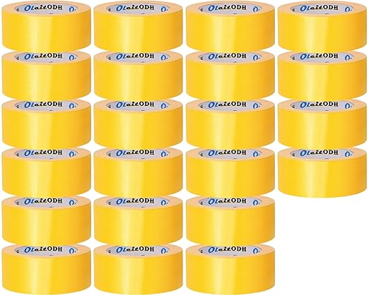 22 Pack Yellow Duct Tape Heavy Duty,8.3 Mil Thickness,2 Inches x 30 Yards,Strong Industrial Strength,Flexible,No Residue,Waterproof and Tear by Hand,Multi-Use for Indoor & Outdoor Repairs