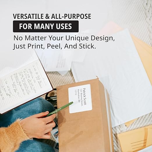 Tape Logic Direct Thermal Shipping Labels - 2x1 Label Roll (1,300 Labels) | Perforated, Commercial Grade, for Thermal Printer - Perfect for Shipping & Mailing