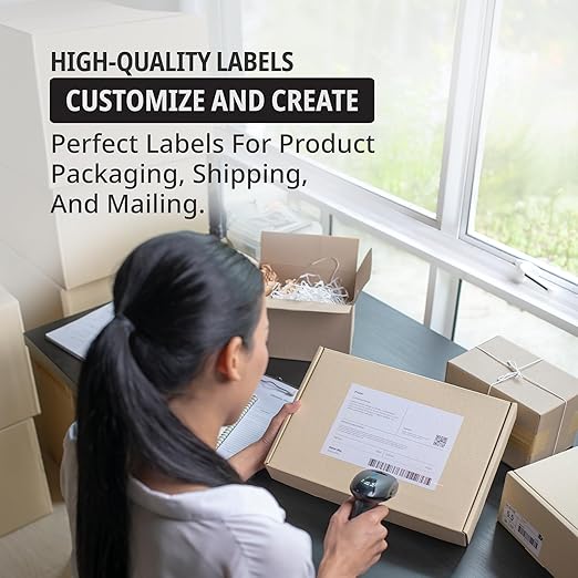 Tape Logic Direct Thermal Shipping Labels - 4x6 Label Roll (500 Labels) | Perforated, Commercial Grade, for Thermal Printer - Perfect for Shipping & Mailing