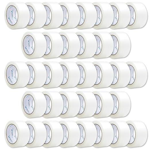 36 Pack Heavy Duty Packaging Tape, Clear Packing Tape Designed for Moving Boxes, Shipping, Office, and Storage, Commercial Grade 2.7mil Thickness, 60 Yards Length, Bulk, 2160 Total Yards