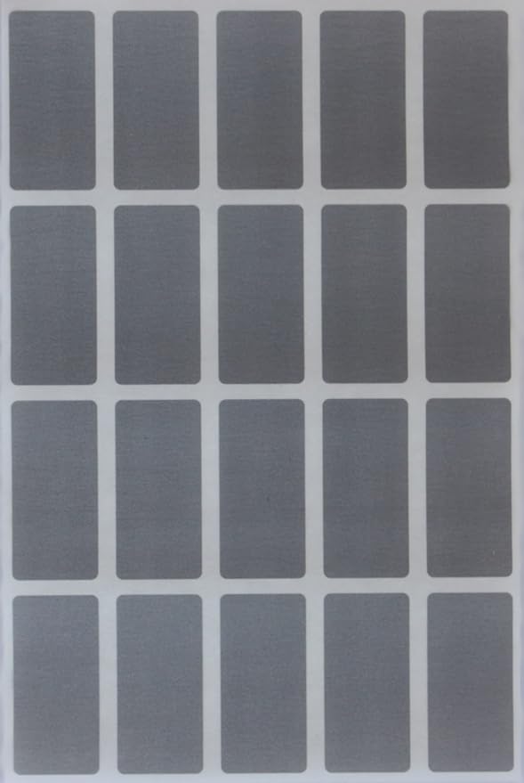 Small Rectangular Label Stickers 1.57 inch x 0.75 inch - 2160 Pack, Grey Color-Coding Labels (40mm x 19mm)