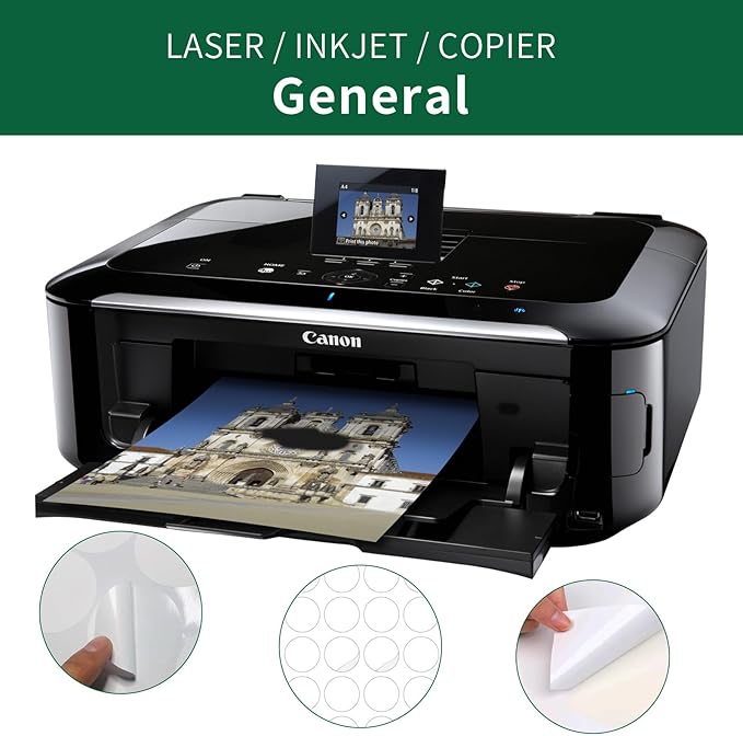 1.5 Inch Colored Round Labels Printable, 1.5" Color Coding Labels for Printer,1.5 Colorful Custom Round Stickers,4 Colors Assorted(Red,Yellow,Blue,Green),400 Neon Circle Labels in Total