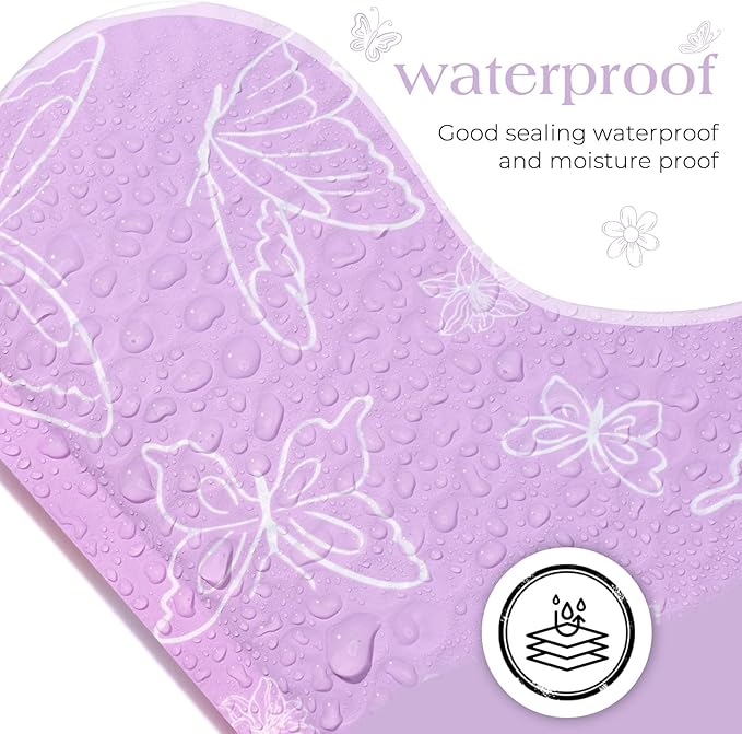 Metronic Bubble Mailers 6x10" 50 Pack Usable Size 6x9,Waterproof Mailing Padded Envelopes for Small Business,Cushioning Bubble Wrap Mailer Bags,Shipping Envelopes for Gift,Small Items Purple Butterfly