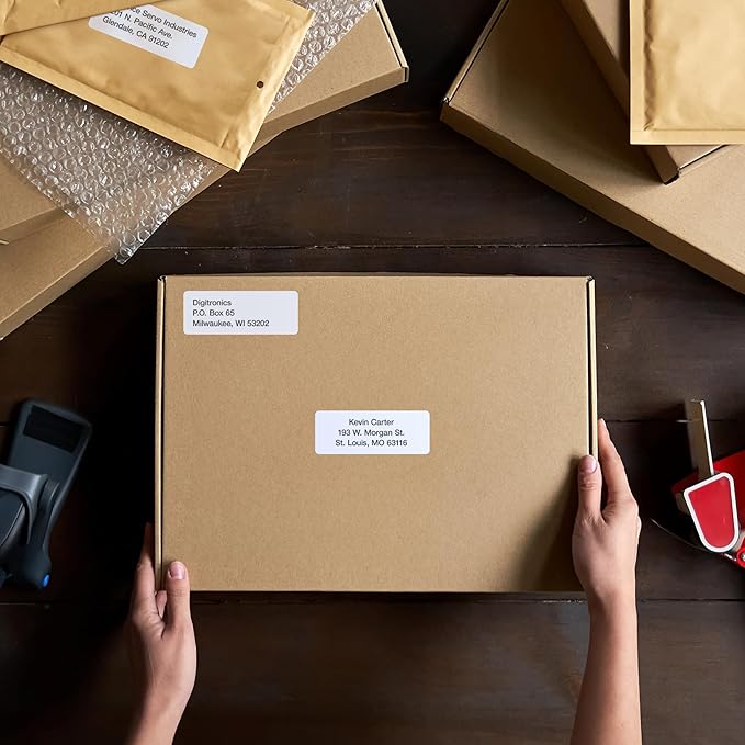 Redi-Tag Address Labels, 750 Blank (25 Sheets of 30), 1" x 2.625", for Inkjet and Laser Printers, Free Online Templates (1009573)