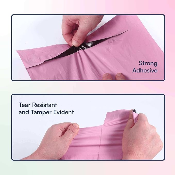 100 Count, 12x15.5 inch 100% Recycled Poly Mailers Eco Friendly Packaging Envelopes Supplies Mailing Bags 2.5 Mil Thick - SMART Mailer