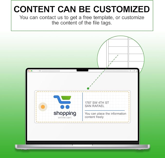 Printable Address Labels,1" x 2-5/8" Stickers for Printer,750 Blank Labels,Personalized Return Address, Mailing,Name Tag,Envelope Stickers for Home,School Supplies,or Office Use