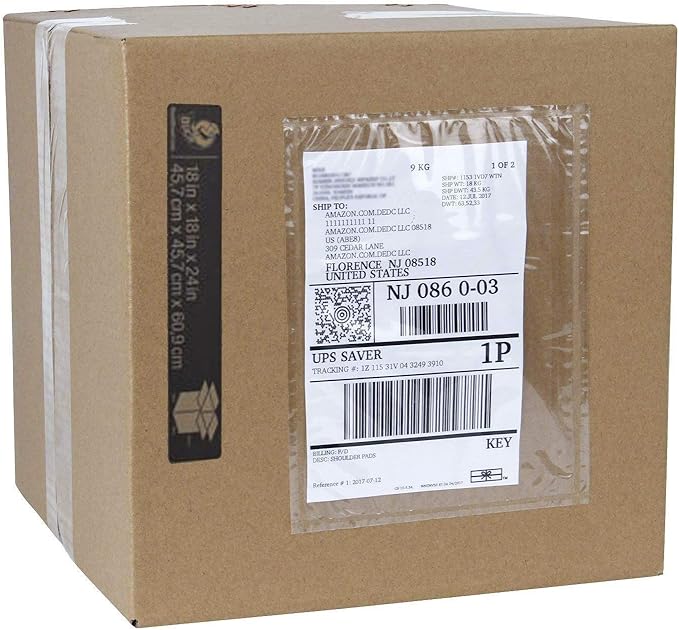 RyhamPaper Packing List Envelopes, Clear 7.5" x 5.5" Self Adhesive Shipping Labels Envelope Pouches (200 PCS)