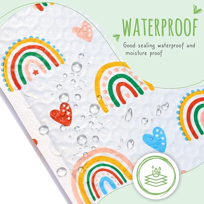 Metronic Bubble Mailers 6x10" 50 Pack Usable Size 6x9,Waterproof Mailing Padded Envelopes for Small Business,Cushioning Bubble Wrap Mailer Bags,Shipping Envelopes for Gift,Small Items Rainbow