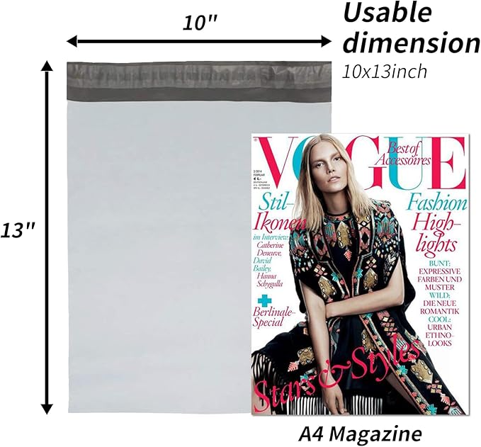 10" x 13" Poly Mailers Shipping Mailing Envelopes Bags, Envelopes Shipping Bags Self Sealing 2.5Mil (2000 Bags)