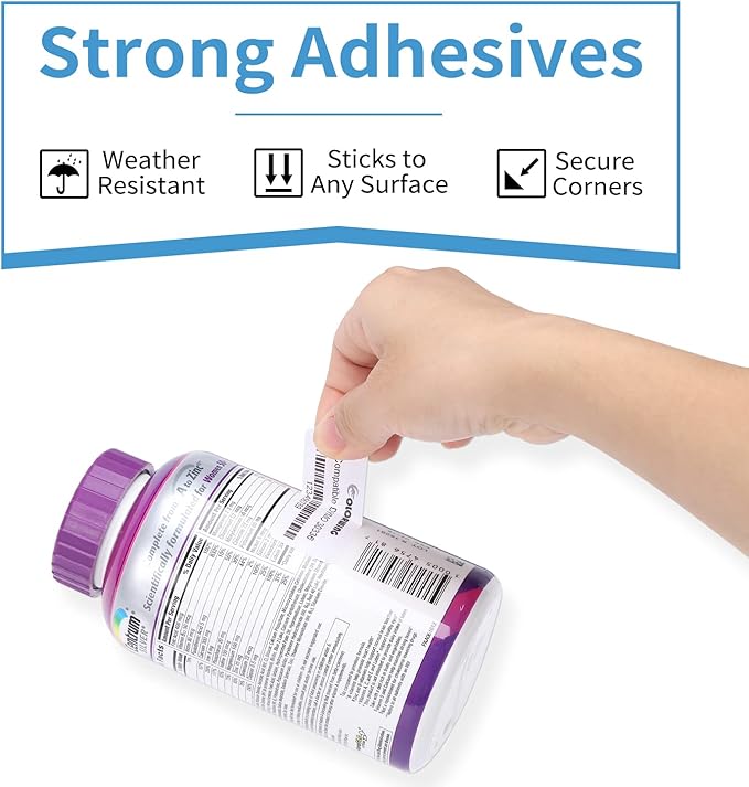 30336 Labels Compatible with Dymo LW 1" x 2-1/8" Multi-Purpose Address & Barcode for Label Writer 450 Turbo, 450, 4XL Desktop Printers, 25mm x 54mm, 4 Rolls - 500 Labels/Roll