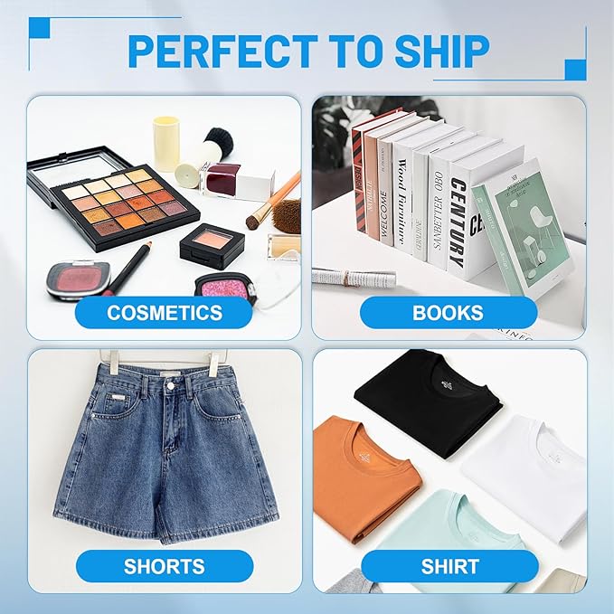 50 Pcs Poly Mailers Shipping Bags 10x13 Inch Packaging Clothes Polymailers Envelopes Mailing Package Self Seal Shipping Envelopes Waterproof Poly Bags Small Business Supplies Package White