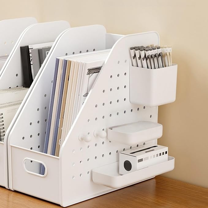 Large Capacity Storage Baskets for Desk Organization Modulars Pegboard Bin Multi Functional Home Use