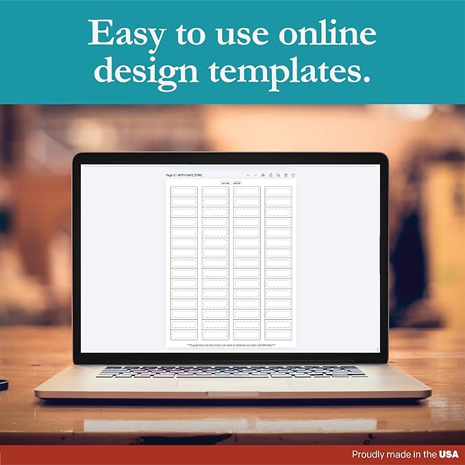 Premium Label Supply White Sticker Return Address Labels – 1-3/4" x 2/3" – Laser/Inkjet Compatible – (60 per Sheet), 1000 Sheets – 60,000 Total Adhesive Labels