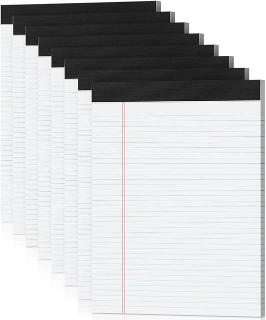 Note Pads 8.5 x 11 Legal Pads 8 Pack Writing Pads Notepads Narrow Ruled Pads of Paper 30 Sheets per Notepad 8.5 x 11'' Legal Note Pad College Ruled Legal Pad Lined Paper for Office Home School