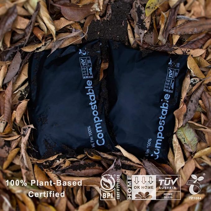 12x15.5 inch Biodegradable Shipping Bags,50 Count Compostable Poly Mailers with Eco Friendly Packaging Envelopes Supplies Mailing Bags