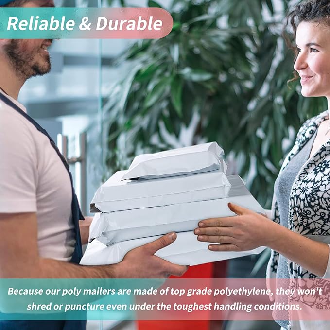 10" x 13" Poly Mailers Shipping Mailing Envelopes Bags, Envelopes Shipping Bags Self Sealing 2.5Mil (1000 Bags)